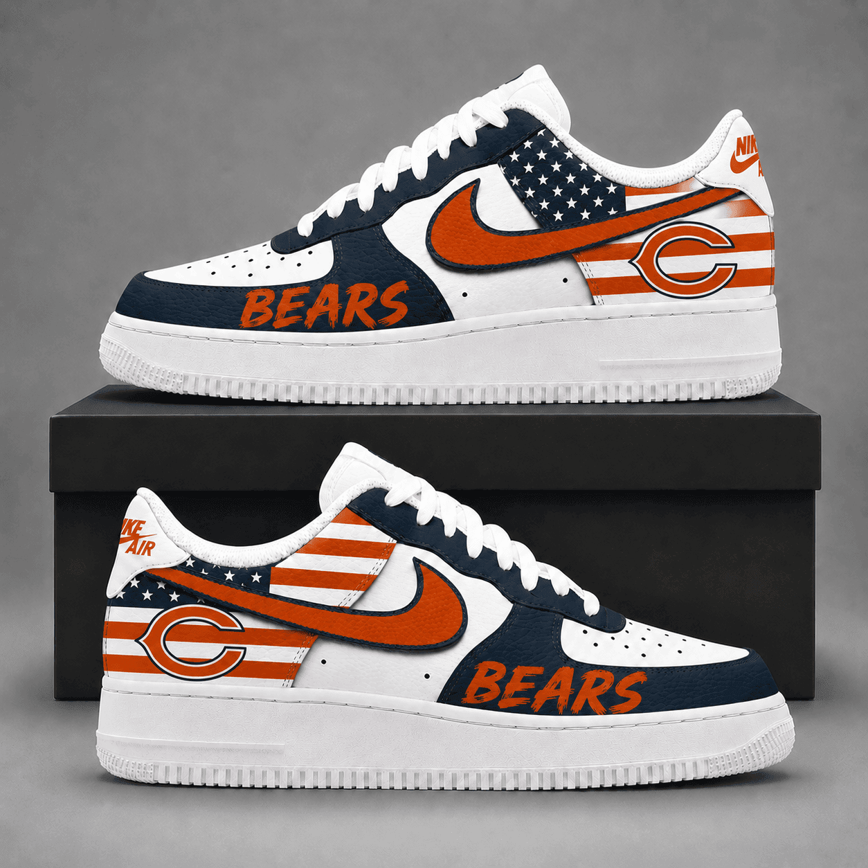 Chicago Bears | Premium American Football Team Limited AF1 Shoes NDN531