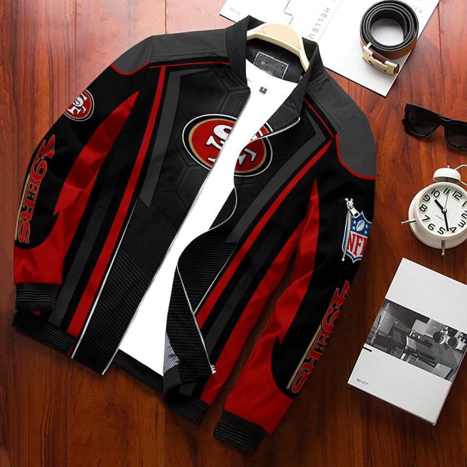 NFL San Francisco 49ers Bomber Jacket Nicegift 3BBF9D3