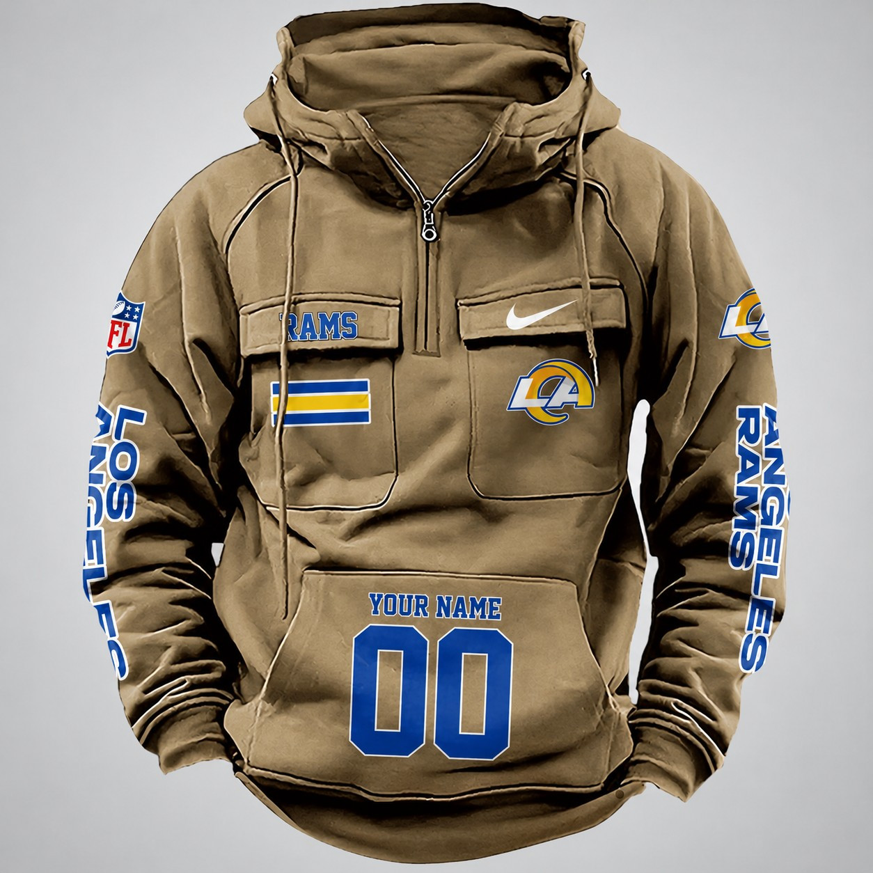 Los Angeles Rams Vintage Men Hoodies DV6 AZVMHD398