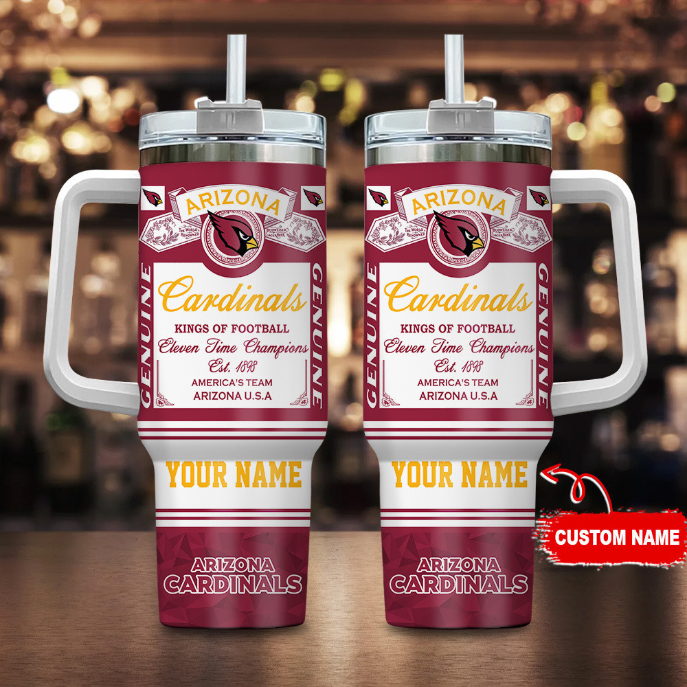 Arizona Cardinals Personalized Limited Edition Sport Fan Gift 40oz Tumbler AZC40OZT395