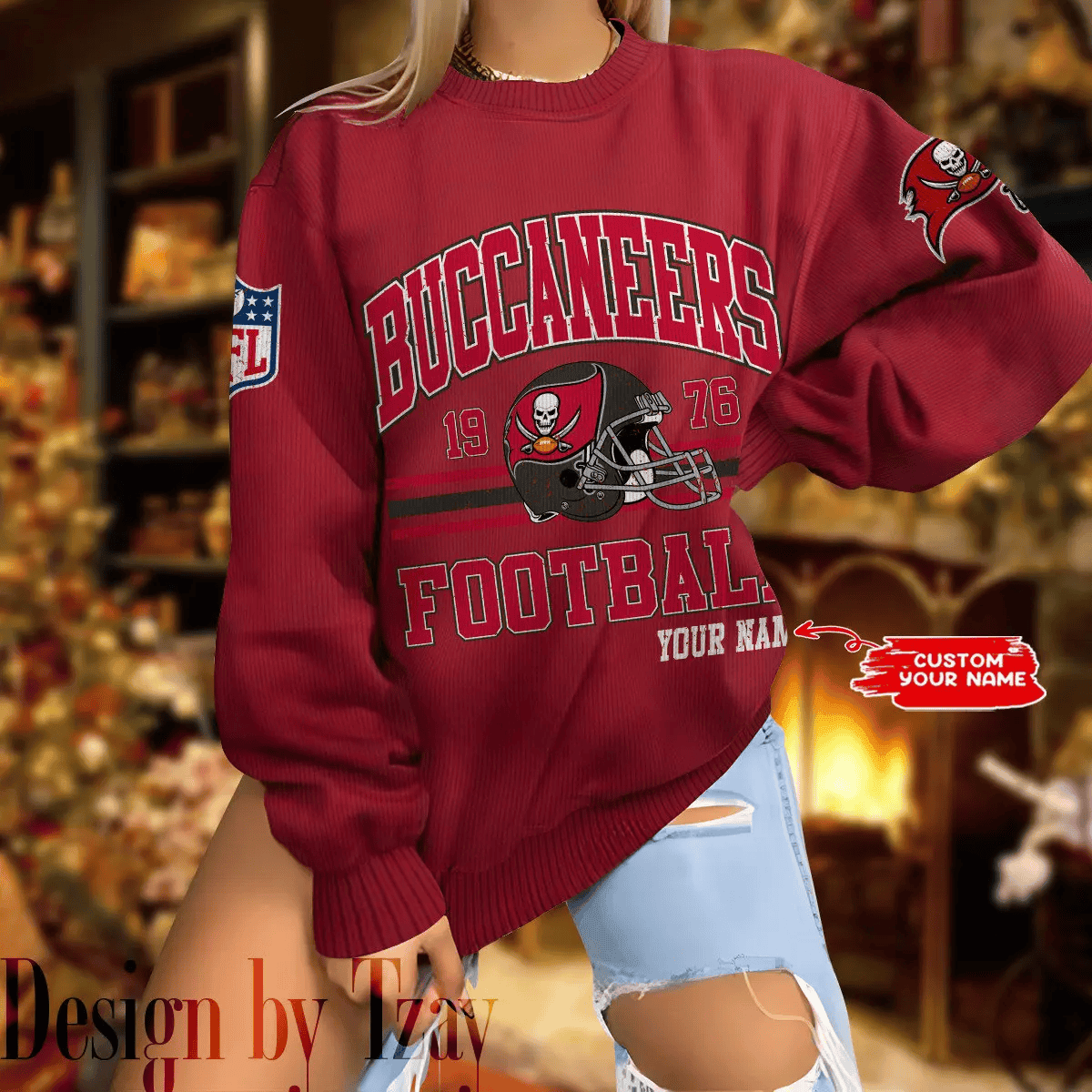 Tampa Bay Buccaneers Personalized Fashion Design New Woolen Sweater BGSWT293