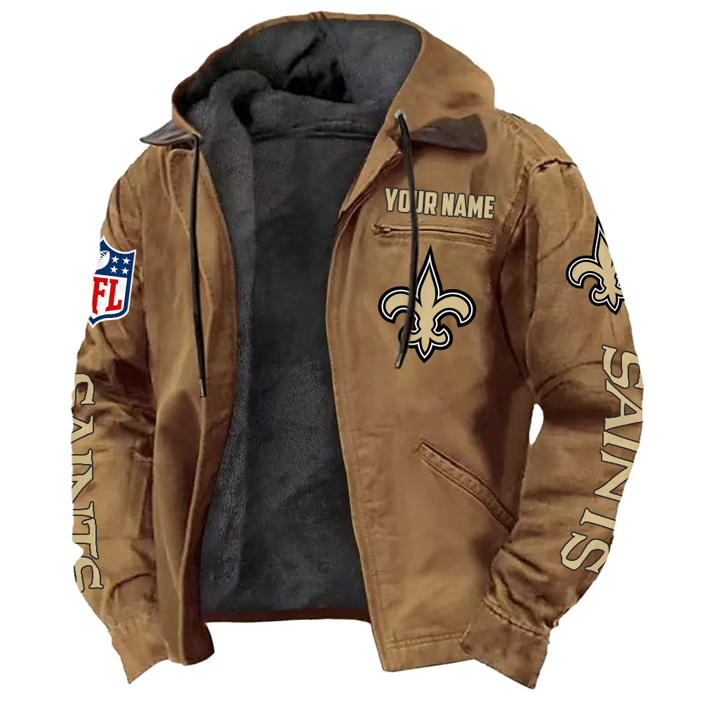 New Orleans Saints DMJK0023 Hooded Cardigan Jacket