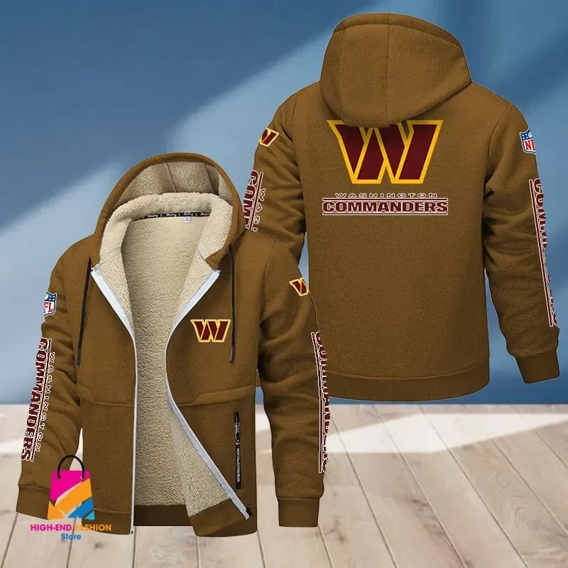 Washington Commanders Multicolor Thickened Zipper Hoodies ANZTZH032