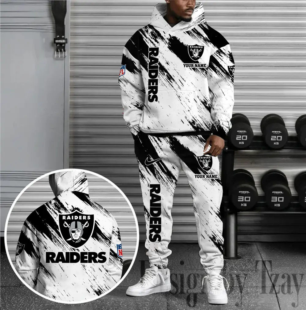 Las Vegas Raiders Combo Hoodie And Sweatpants Gift For Fan AZHD1370