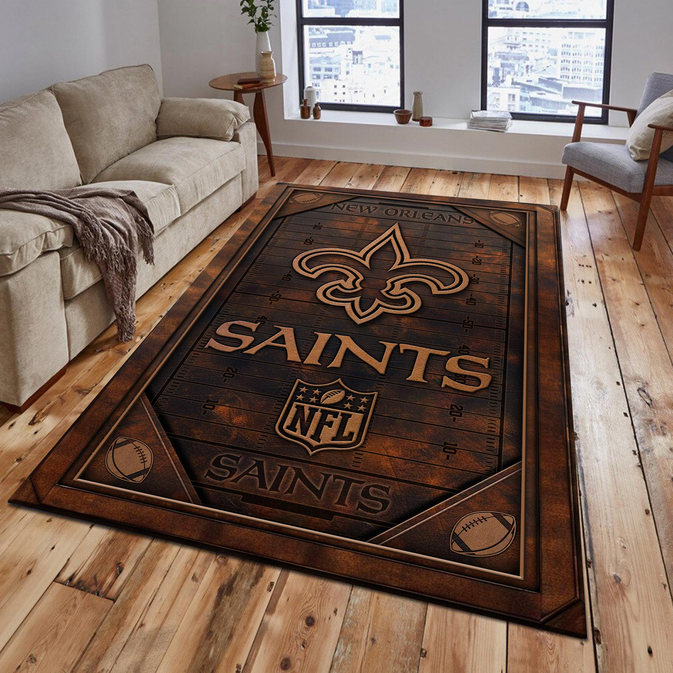 New OrleansSaints Area Rug PBPVD92