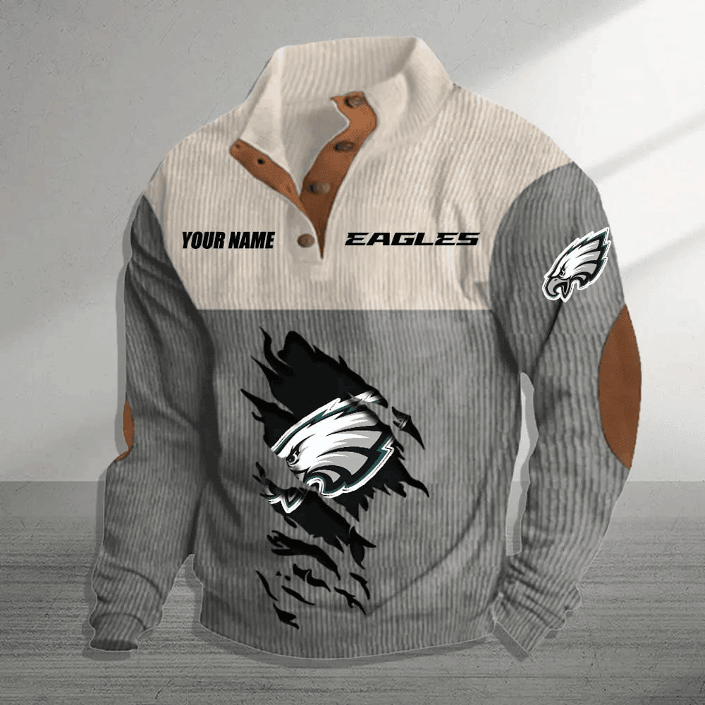 Philadelphia Eagles Premium Personalized Game-Day Pullover S9DBSCH154