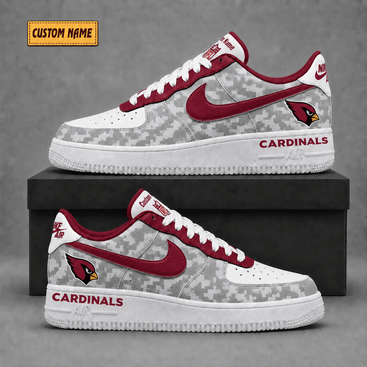Arizona Cardinals | Premium NFL Fear The Team AF1 Sneakers - VA36244