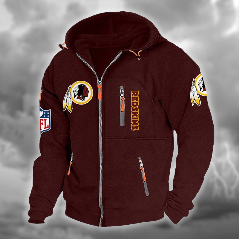 Washington Redskins DMCD0684 Hooded Cardigan Jacket
