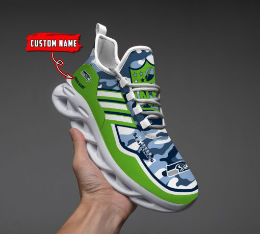 Seattle Seahawks Personalized Yezy Running Sneakers BG233