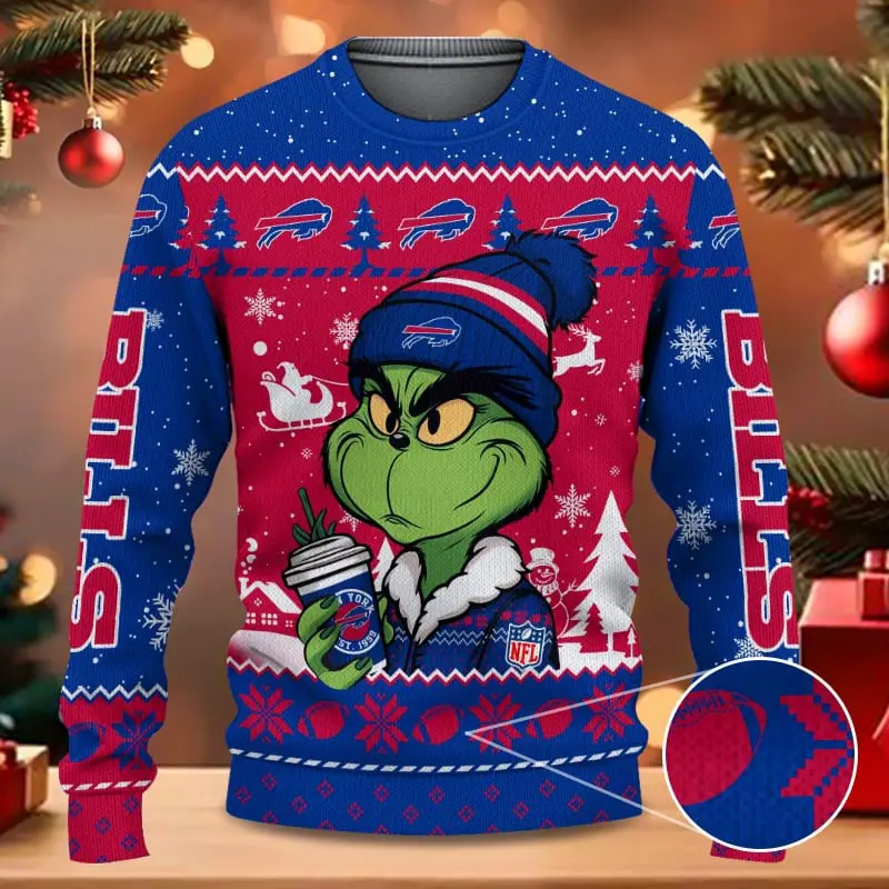 SPTBGSWT348-Buffalo Bills Christmas Woolen Sweater