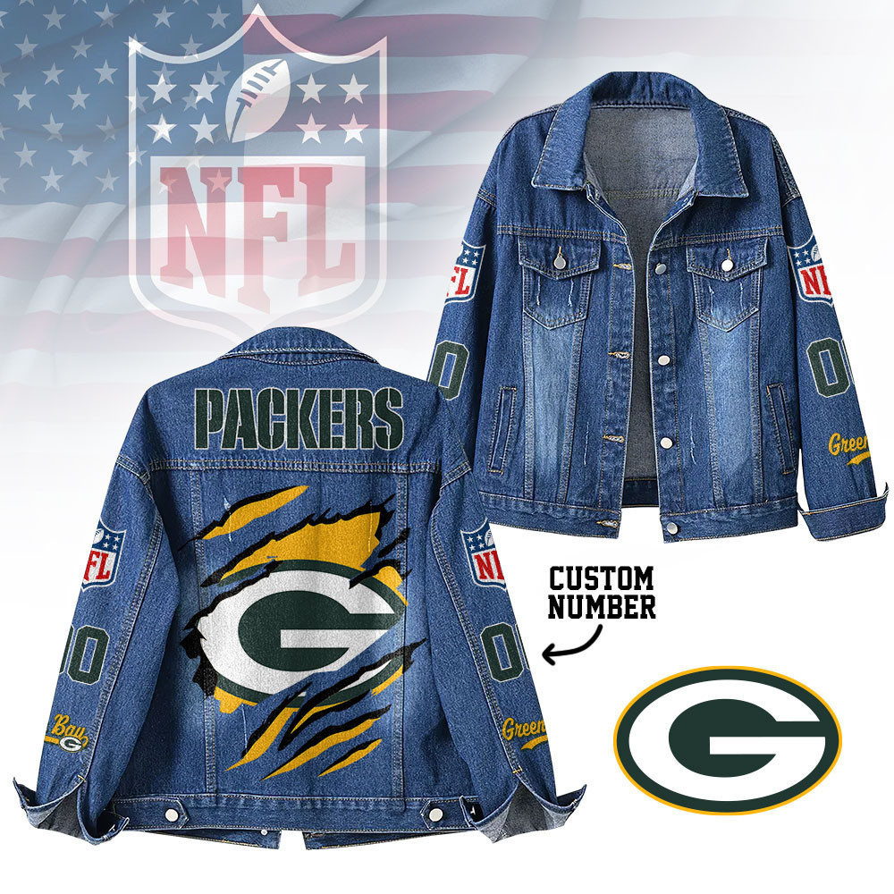 Green Bay Packers | Premium Iconic Streetwear Denim Jacket NTH1