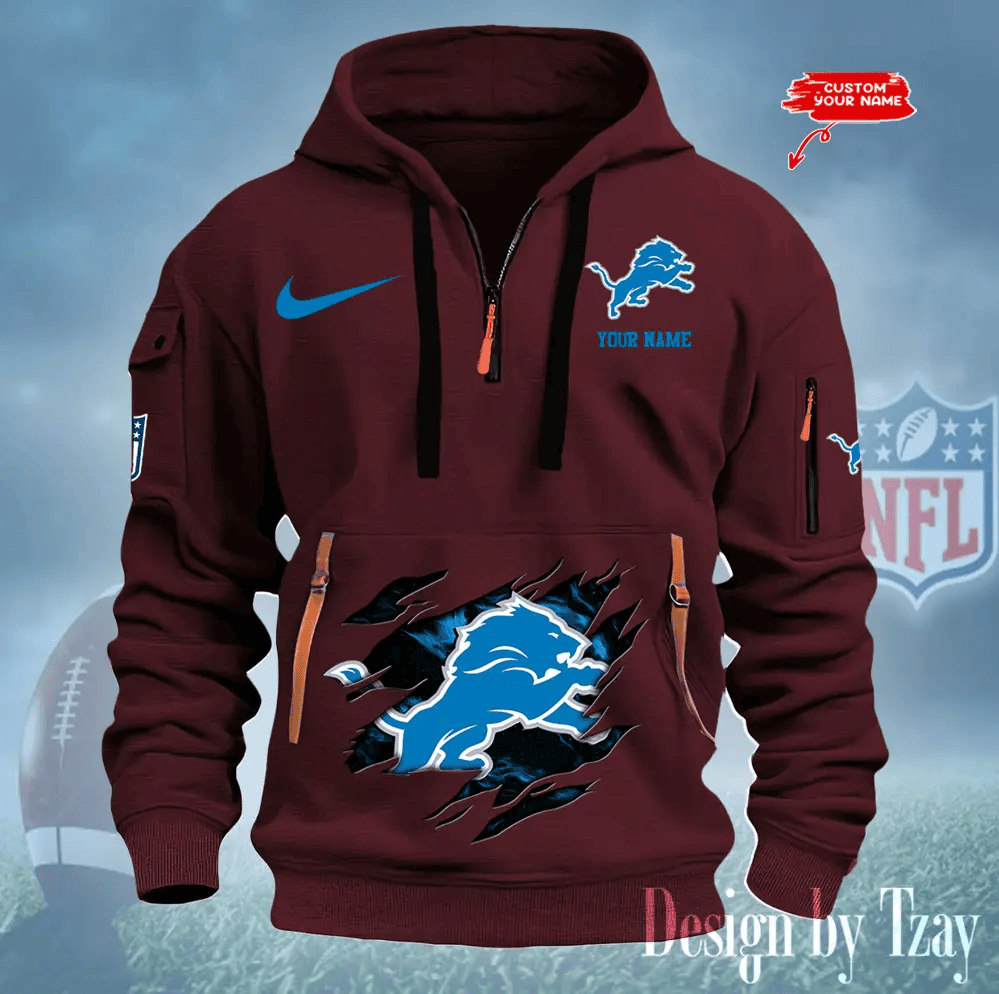 Detroit Lions Heavy Hoodies AZHEAVYHD194