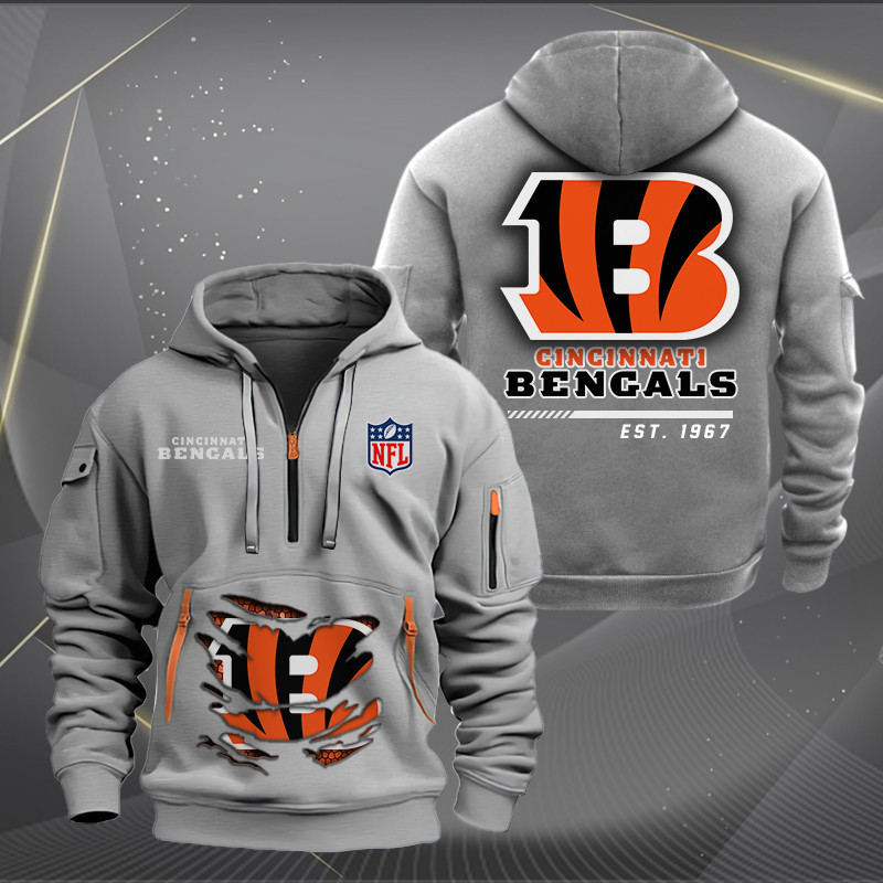 Cincinnati Bengals Heavy Hoodie AZHEAVYHD041