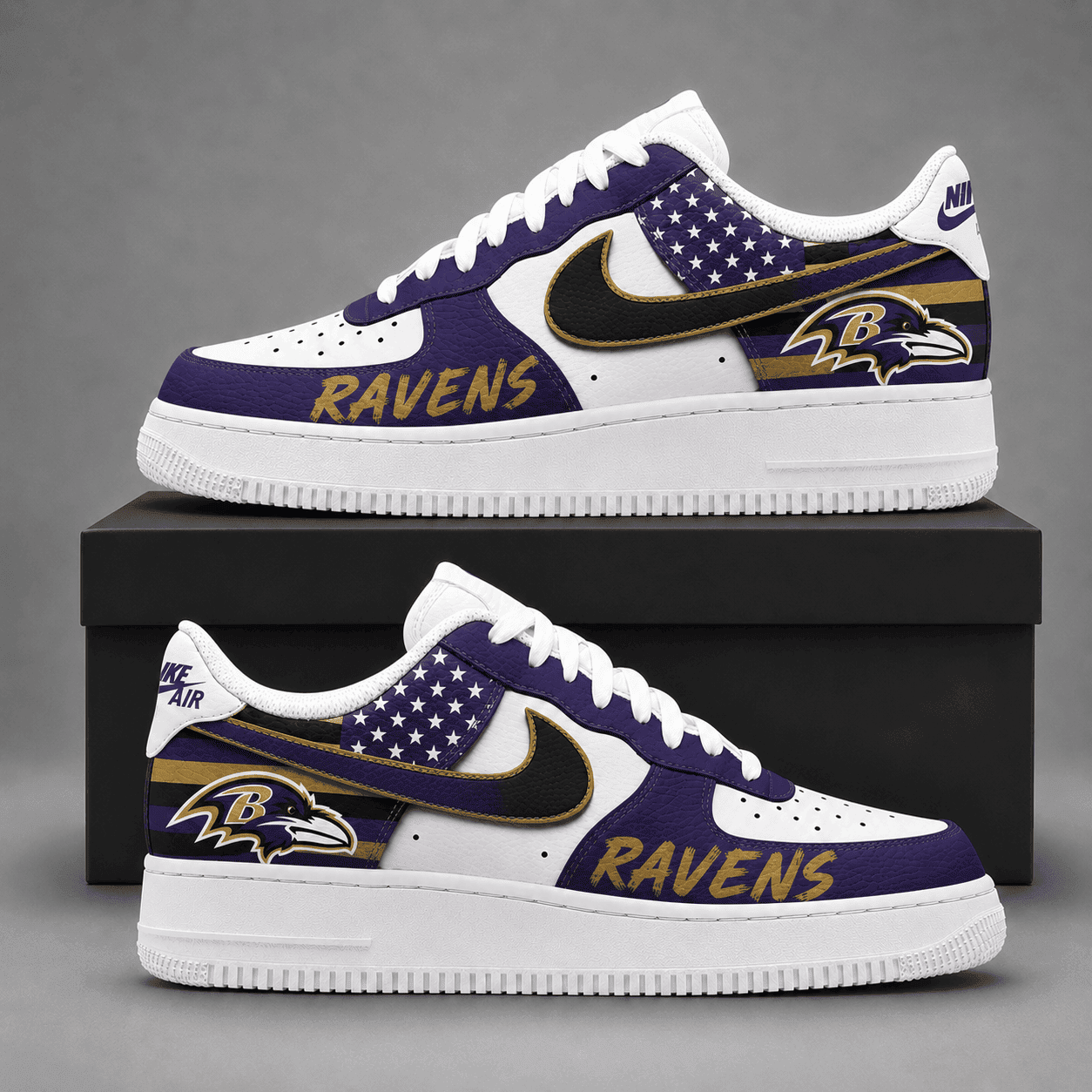 Baltimore Ravens | Premium American Football Team Limited AF1 Shoes NDN517