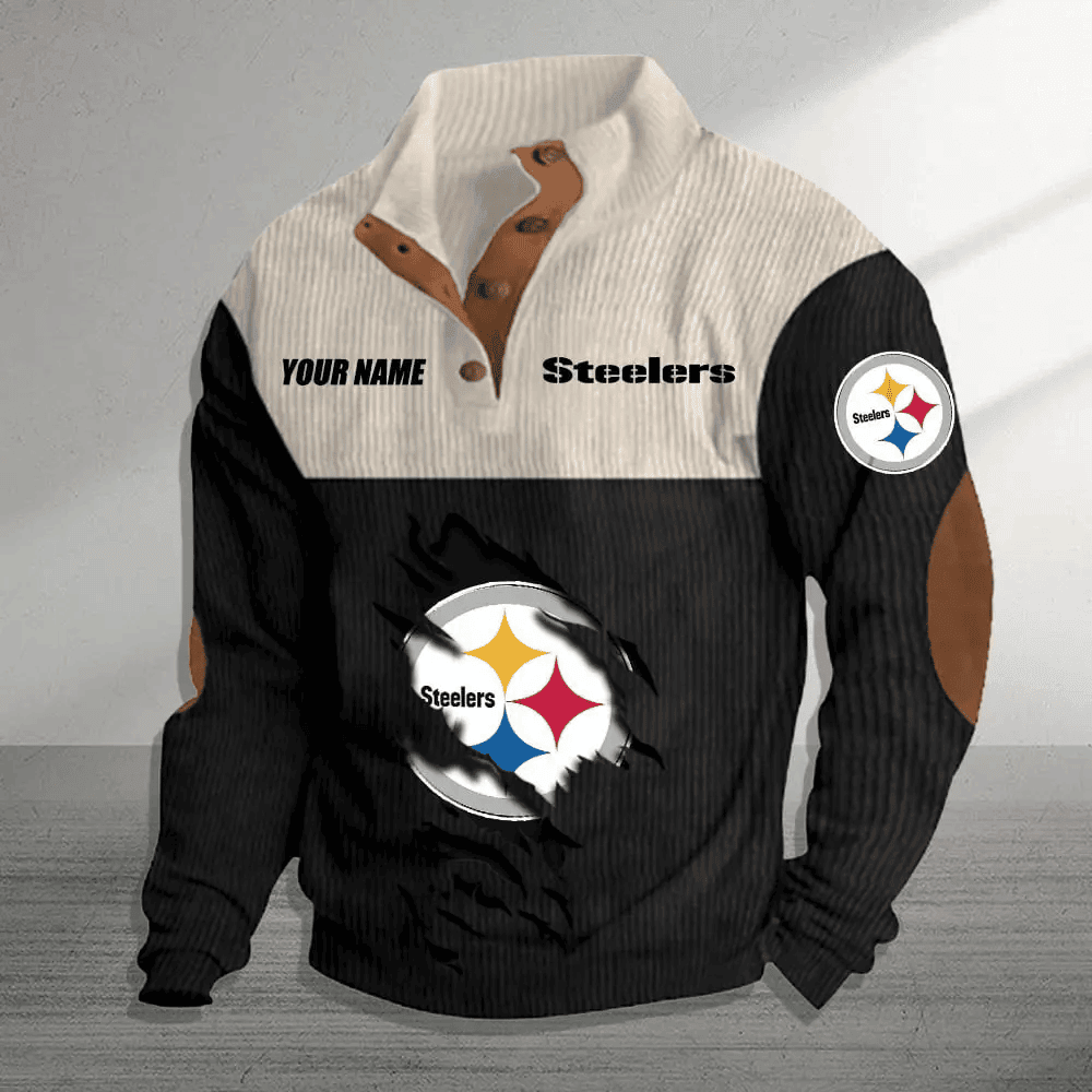 Pittsburgh Steelers Premium Personalized Game-Day Pullover S9DBSCH155