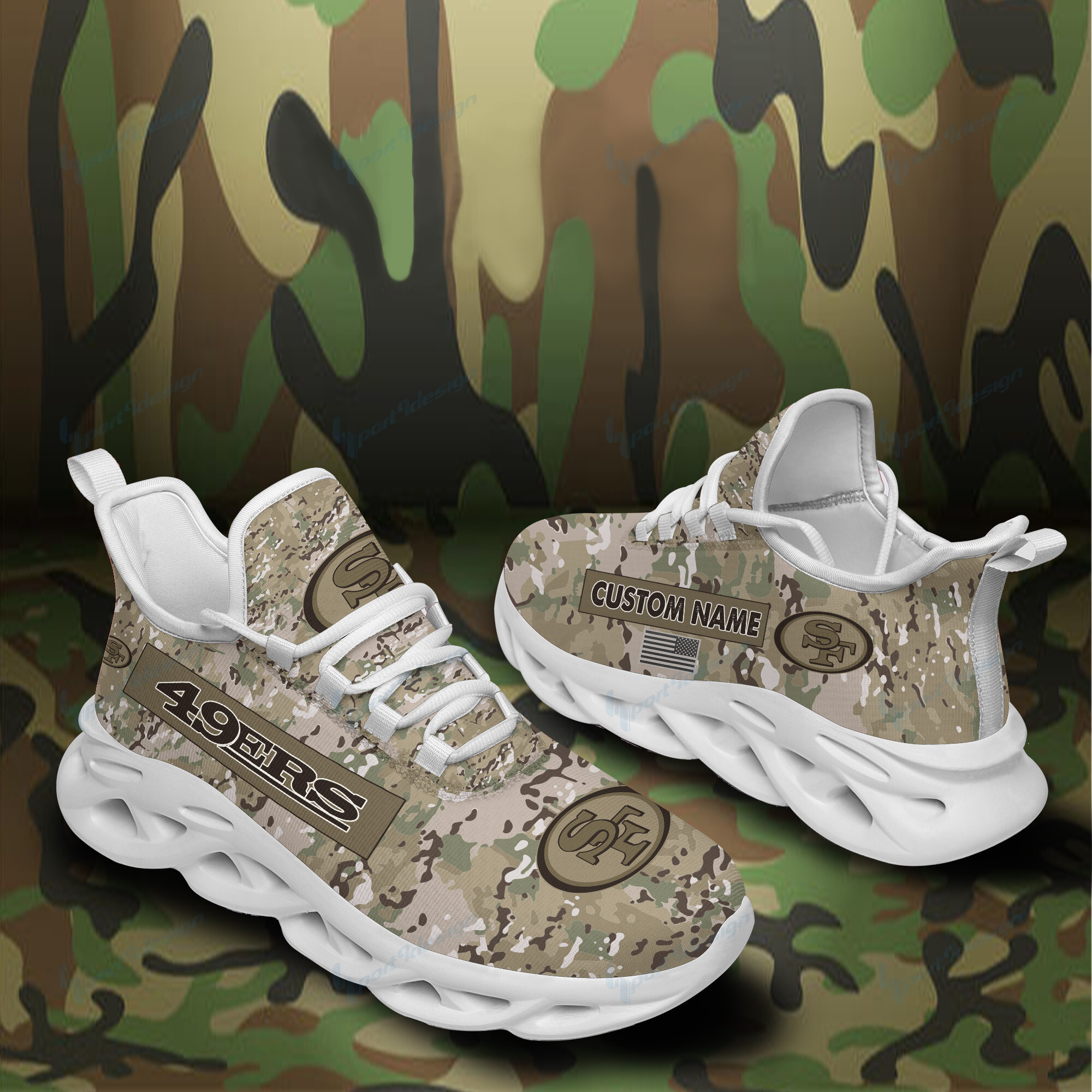 San Francisco 49ers Personalized Yezy Running Sneakers 943