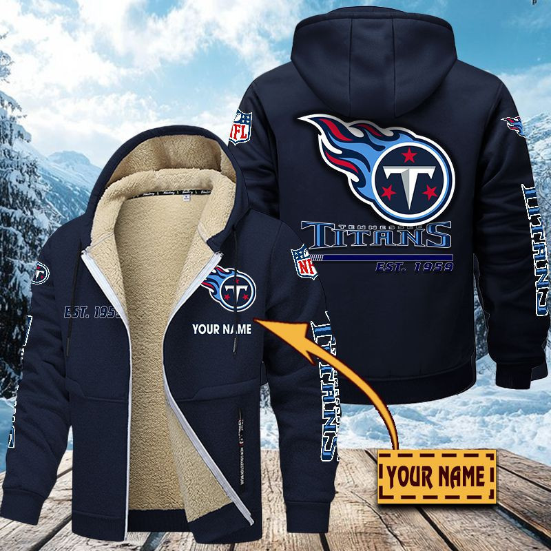 Tennessee Titans Premium Sherpa-Lined Winter Hoodie – Personalized Edition VITZC101