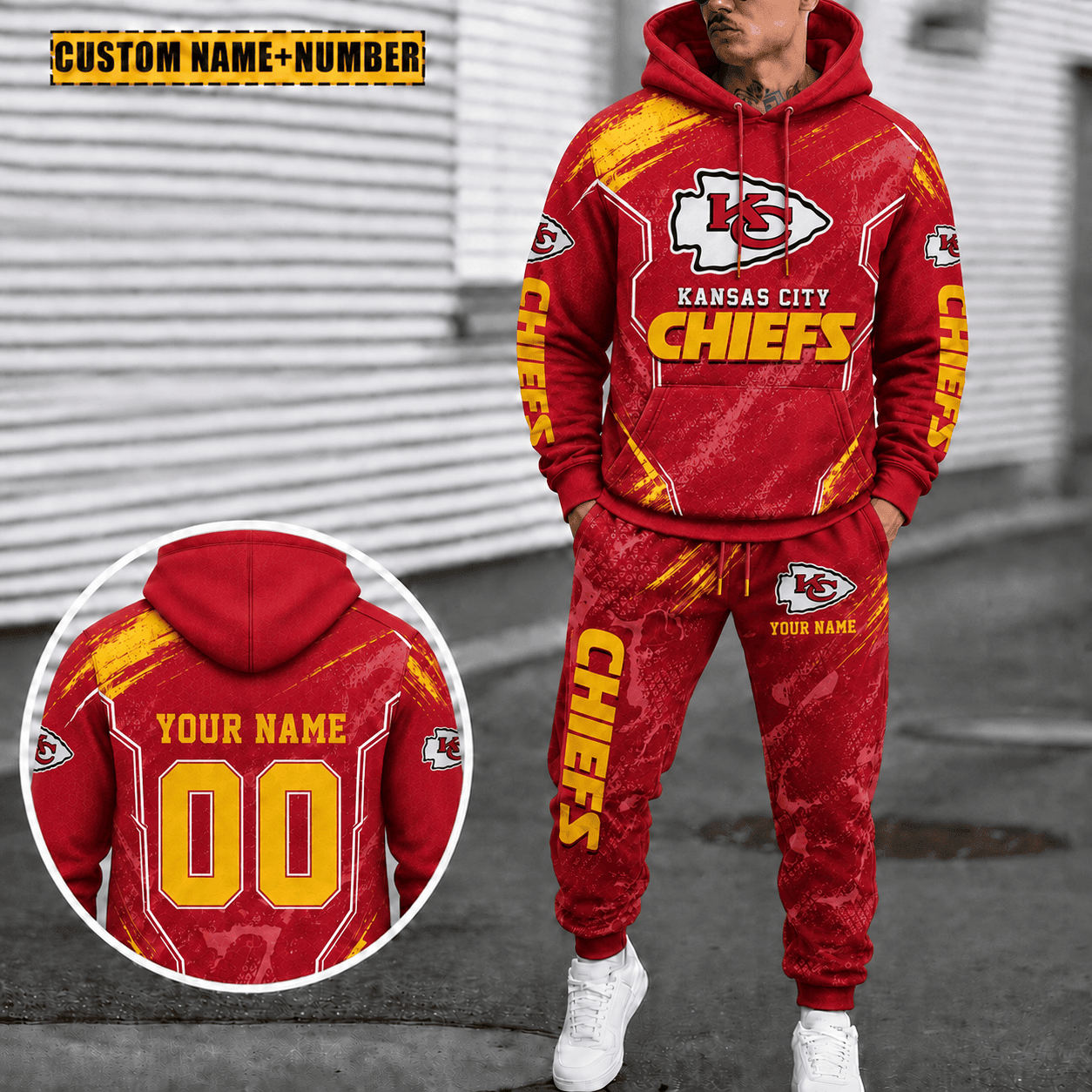 Kansas City Chiefs Personalized Combo Hoodie And Sweatpants Gift For Fan VAN3120
