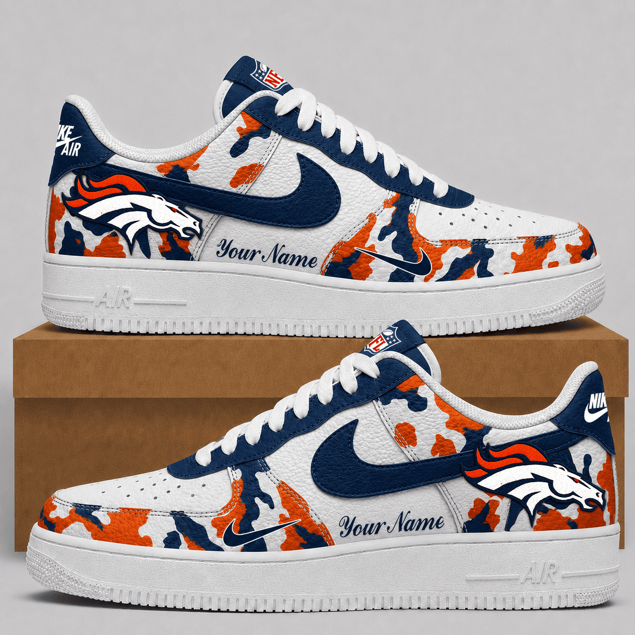 Denver Broncos | Premium NFL Team AF1 Shoes VA928