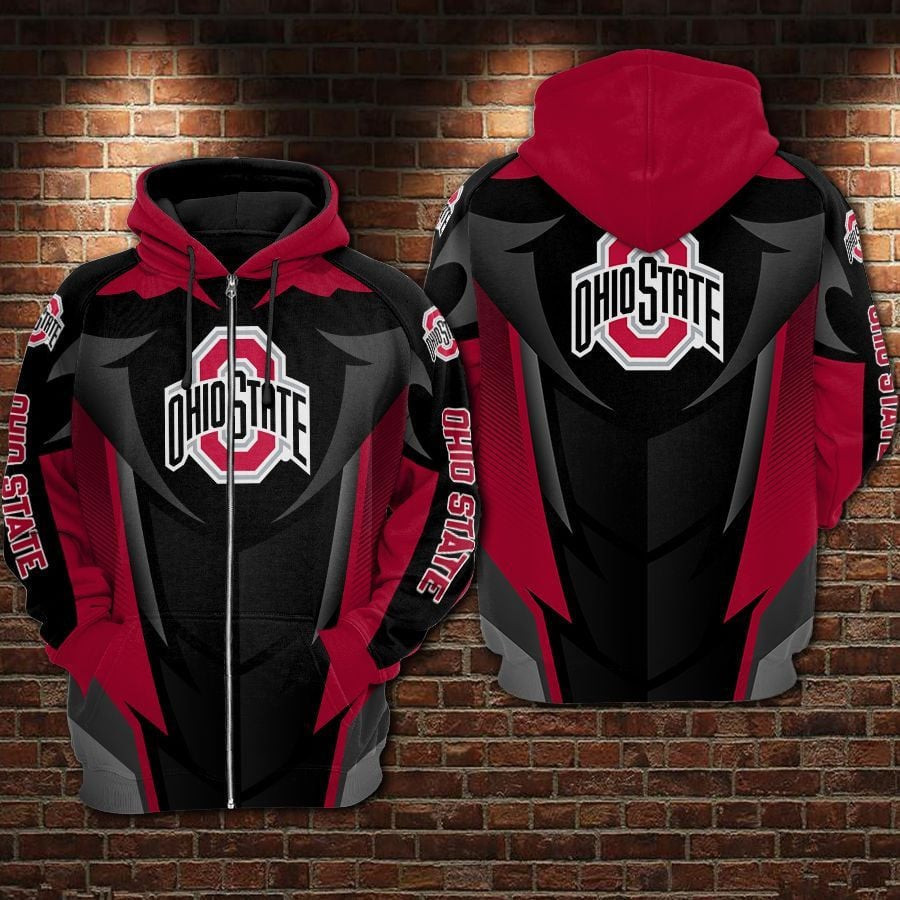 NCAAF Ohio State Buckeyes Zip Hoodie 3D Nicegift 3ZHX6D2