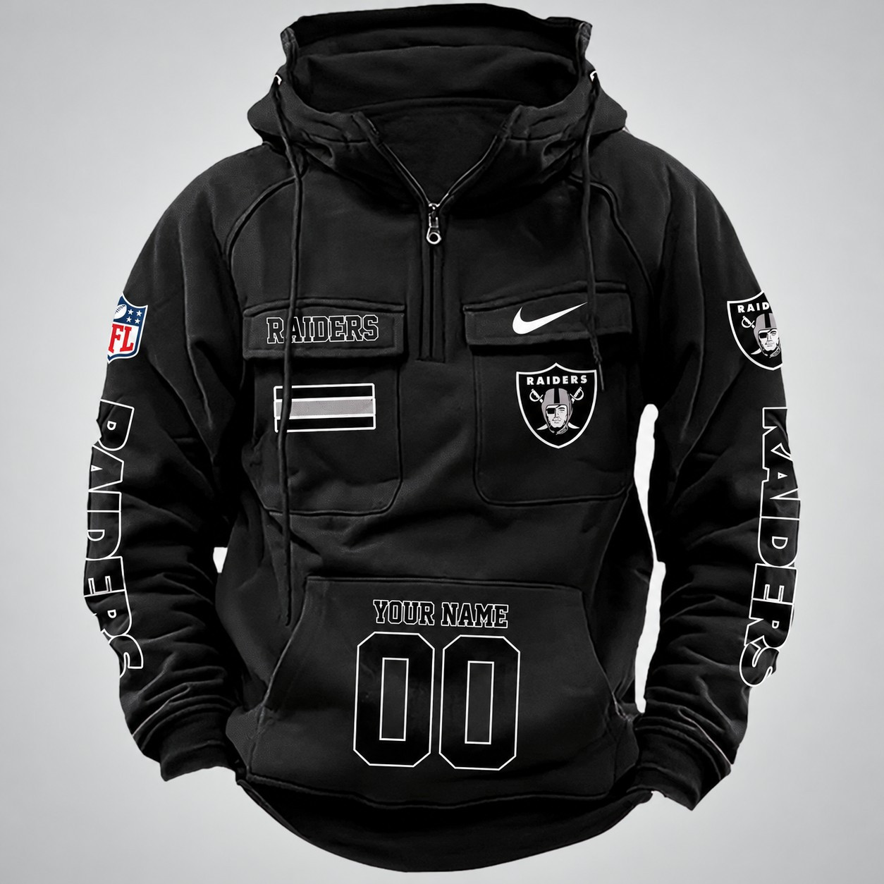 Las Vegas Raiders Vintage Men Hoodie DV2 AZVMHD396