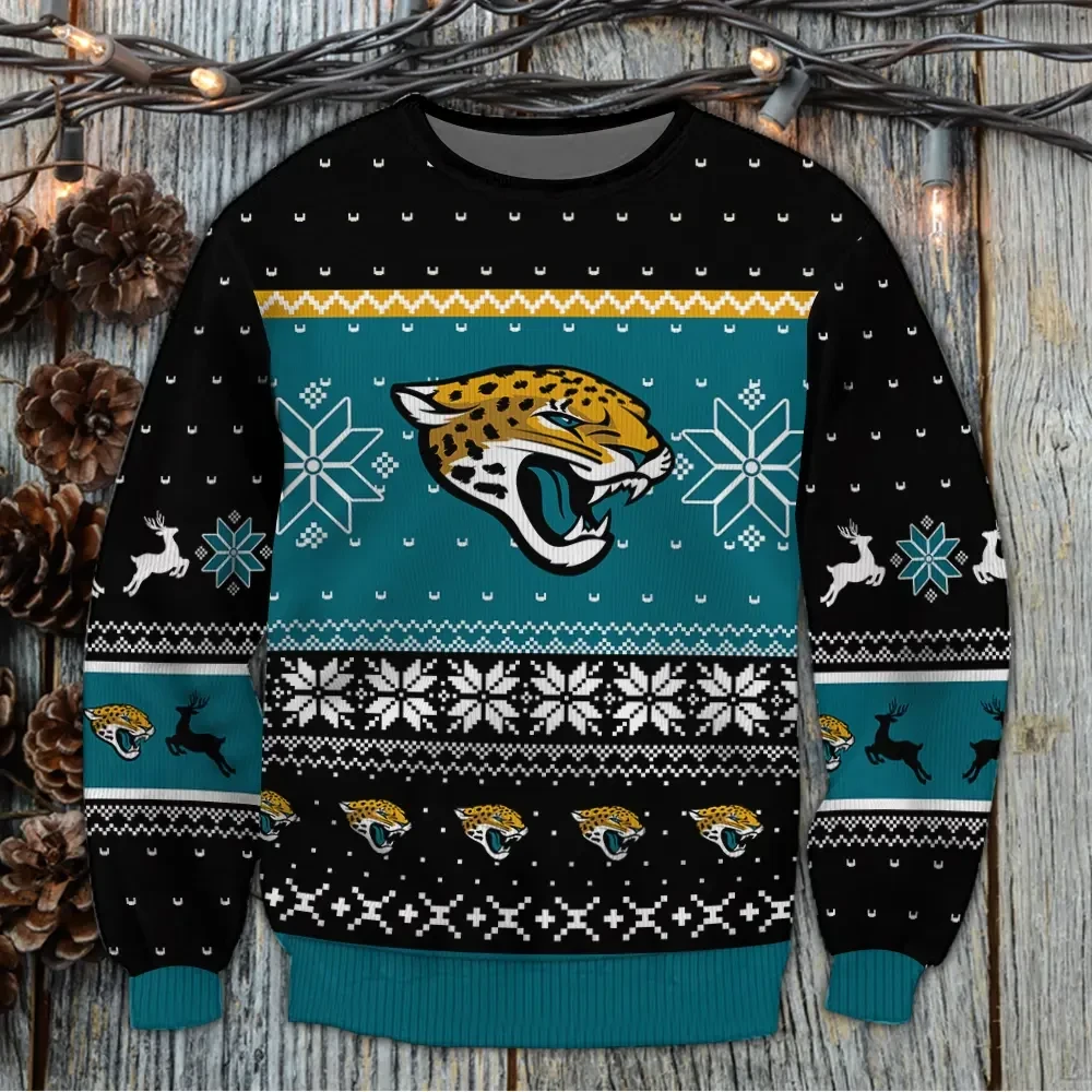 SPTBGSWT391-Jacksonville Jaguars Christmas Woolen Sweater