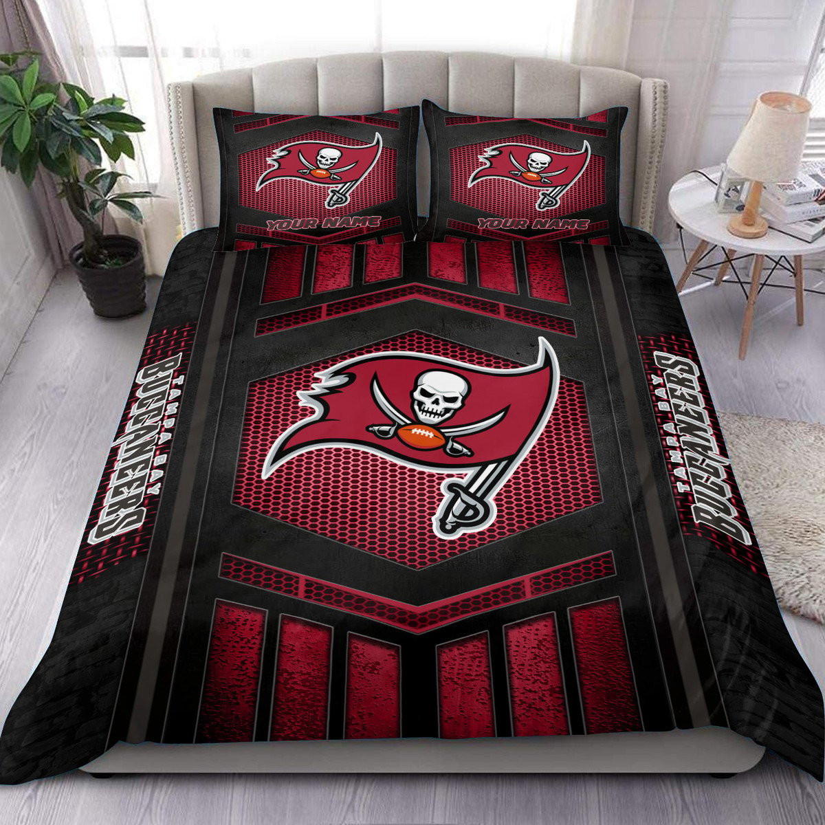 Tampa Bay Buccaneers Personalized Bedding Set Best Gift For Fan BGBED132