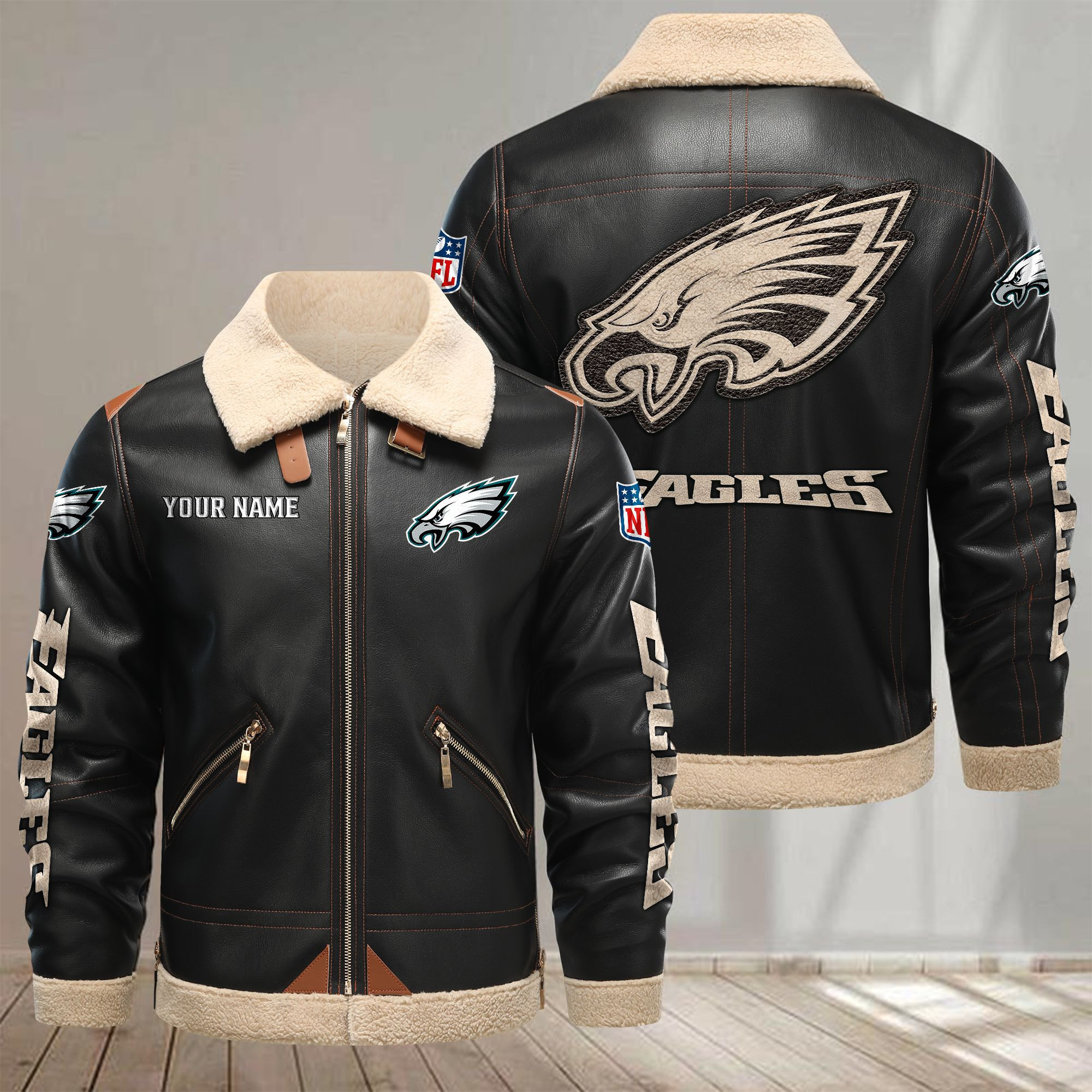 Philadelphia Eagles VITPL096 Leather Jacket – Premium & Ultra-Thick Leather Jacket
