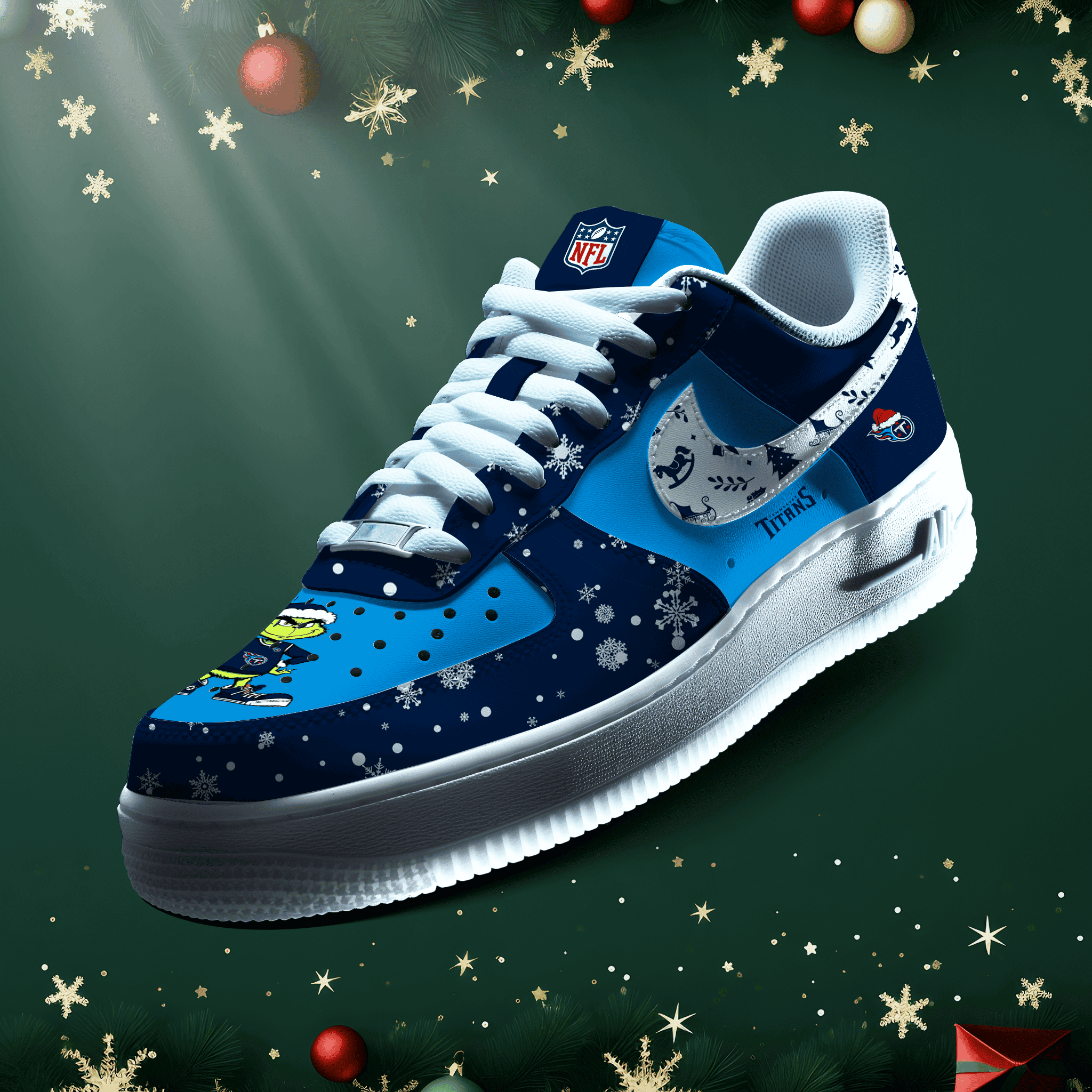 Tennessee Titans | New Air Force 1 Collection x CHRISTMAS