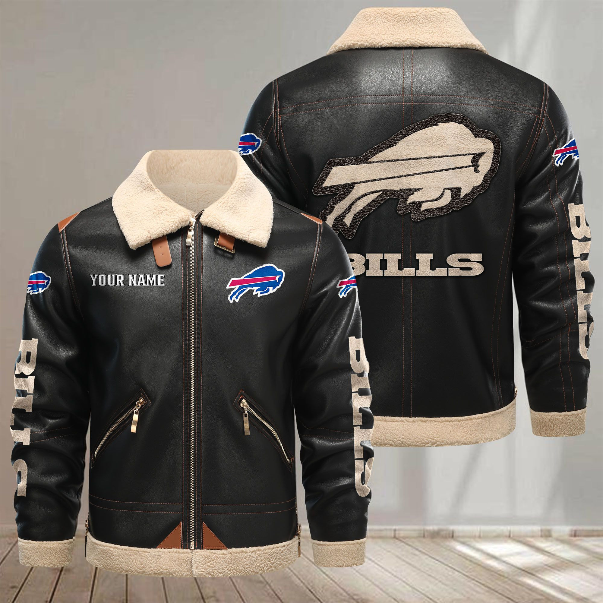 Buffalo Bills VITPL074 Leather Jacket – Premium & Ultra-Thick Leather Jacket
