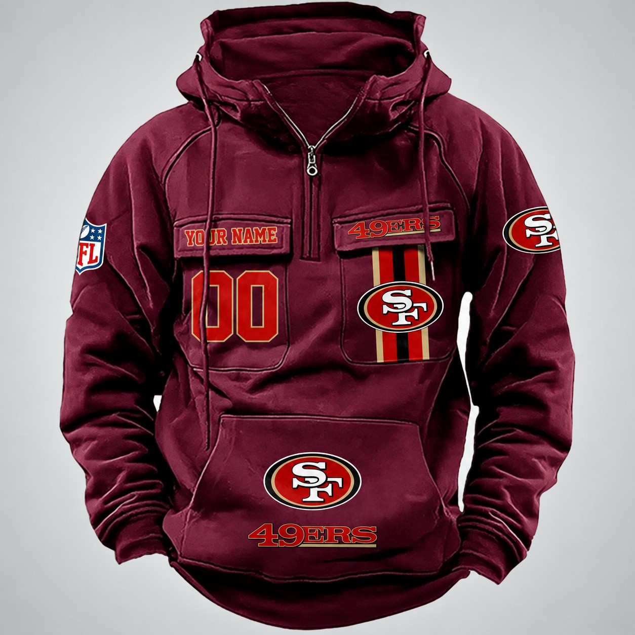 San Francisco 49ers Vintage Men Hoodies DV6 AZVMHD439