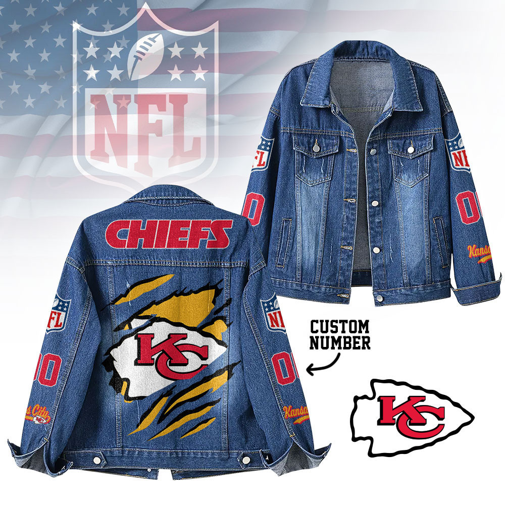 Kansas City Chiefs | Premium Iconic Streetwear Denim Jacket NTH1