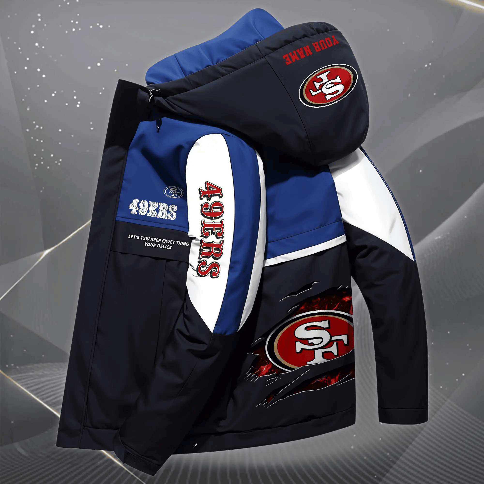 San Francisco 49ers Outdoor Windproof Jacket SPTOWPJK061