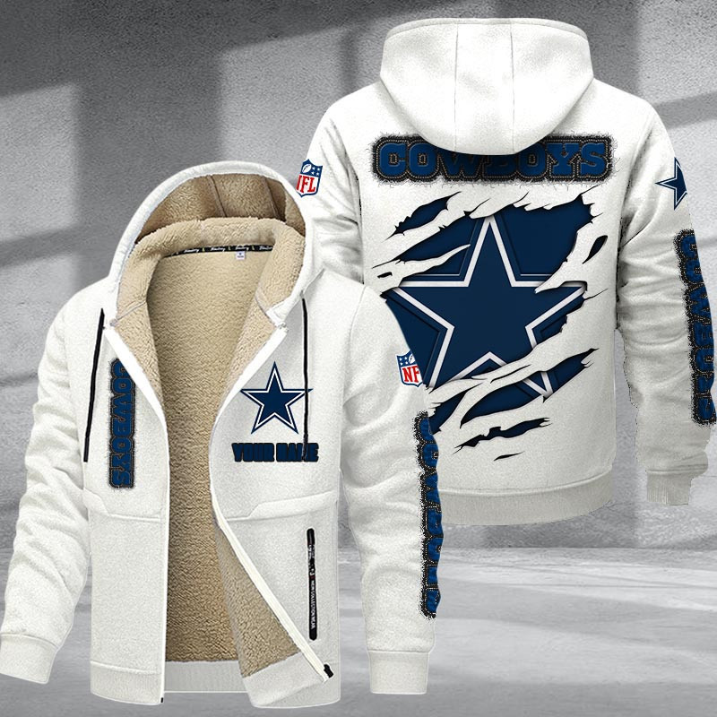 Dallas Cowboys DMTZ0362 Premium Sherpa-Lined Winter Hoodie – Personalized Edition