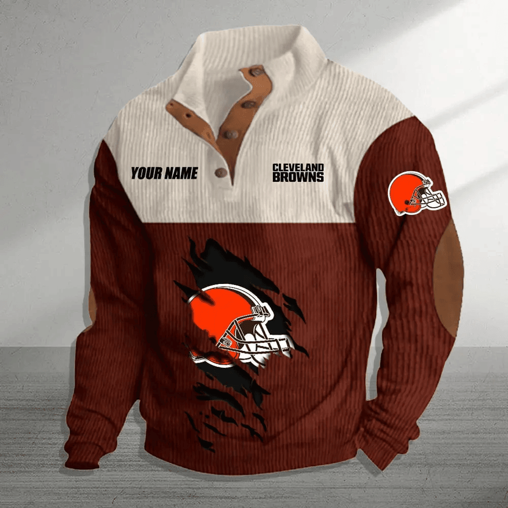 Cleveland Browns Premium Personalized Game-Day Pullover S9DBSCH136