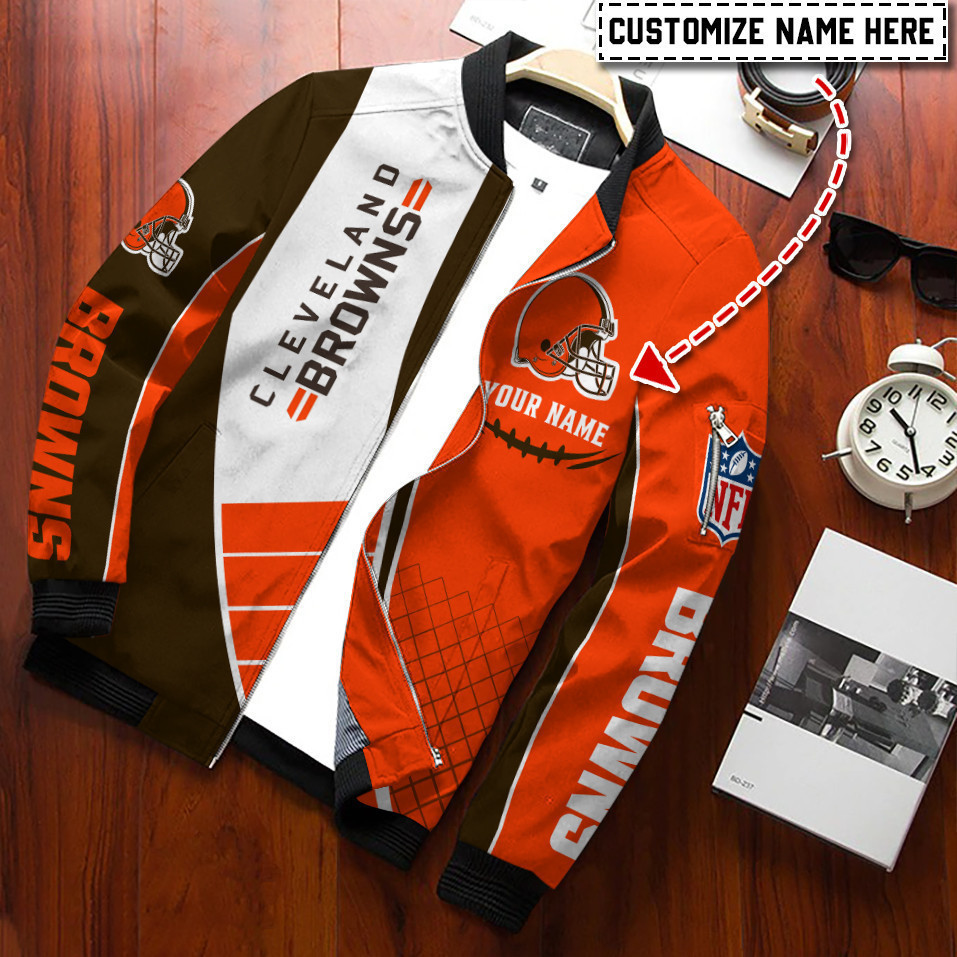 Cleveland Browns Personalized Bomber Jacket BG247