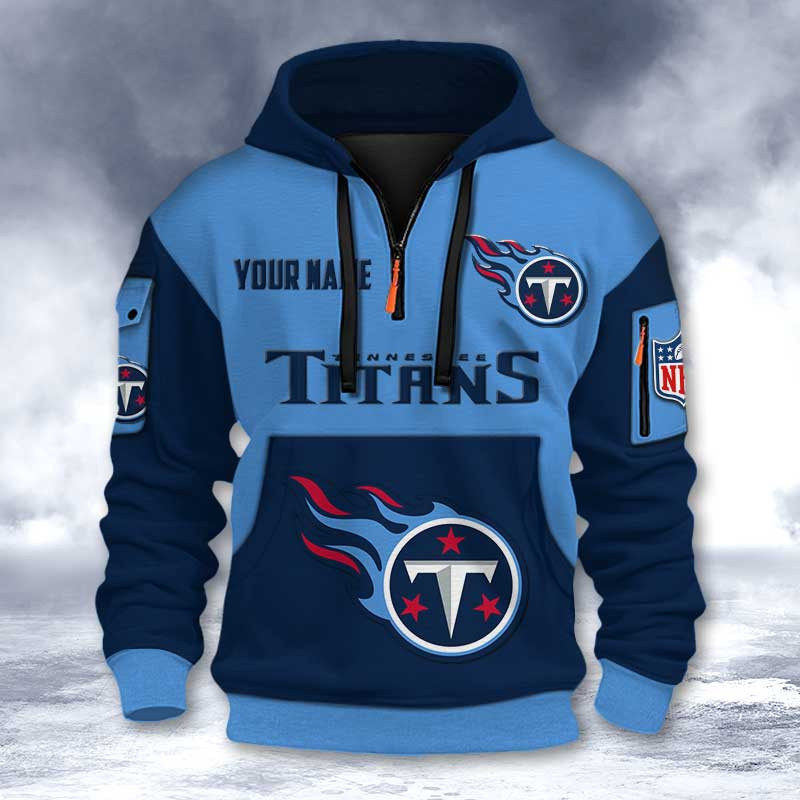 Tennessee Titans DMHT2748 3D Half-zip Hoodie