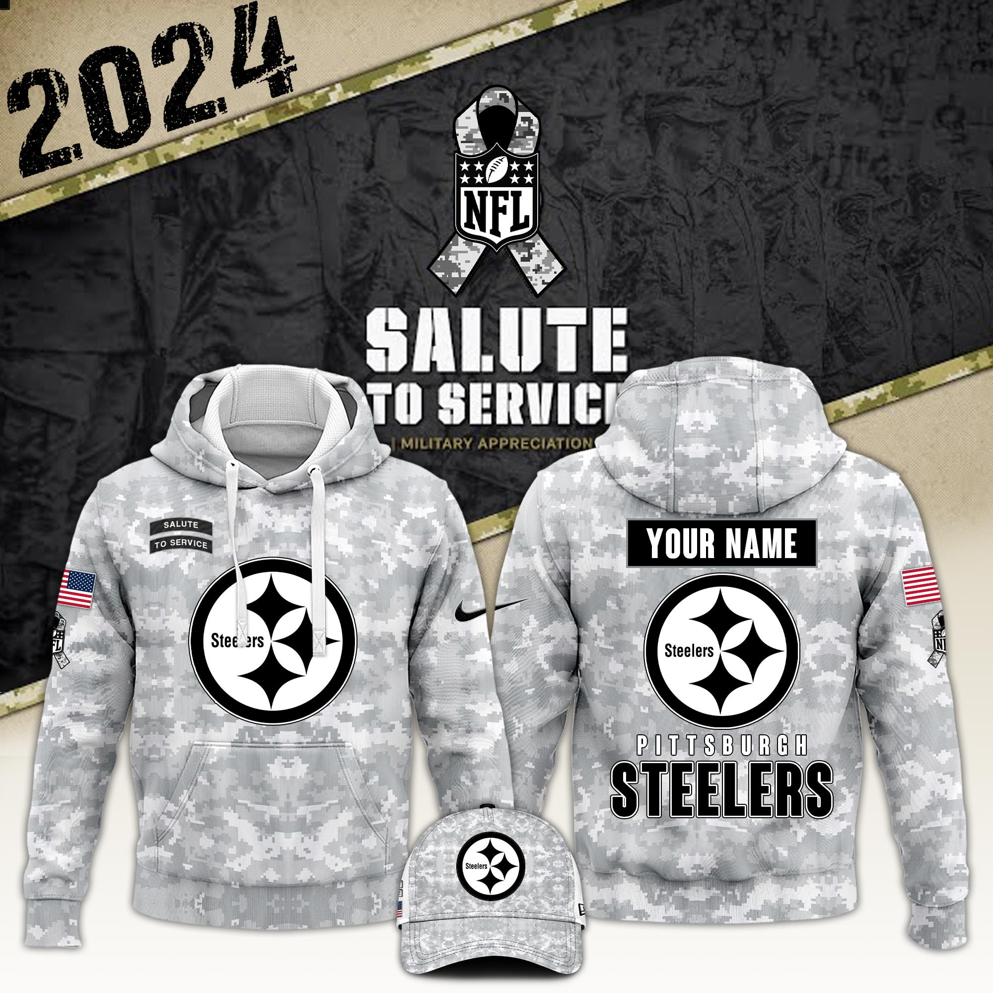 Pittsburgh Steelers Veterans Day Hoodie VTR5229