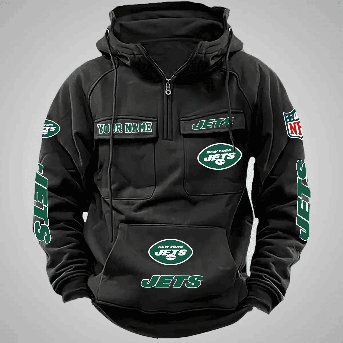 New York Jets Vintage Men Hoodie AZVMHD102