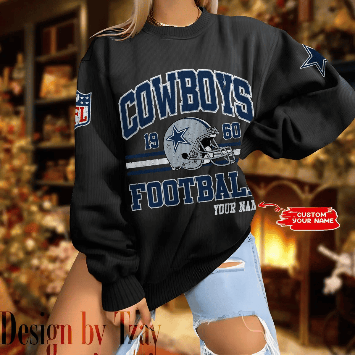 Dallas Cowboys Personalized Fashion Design New Woolen Sweater BGSWT284