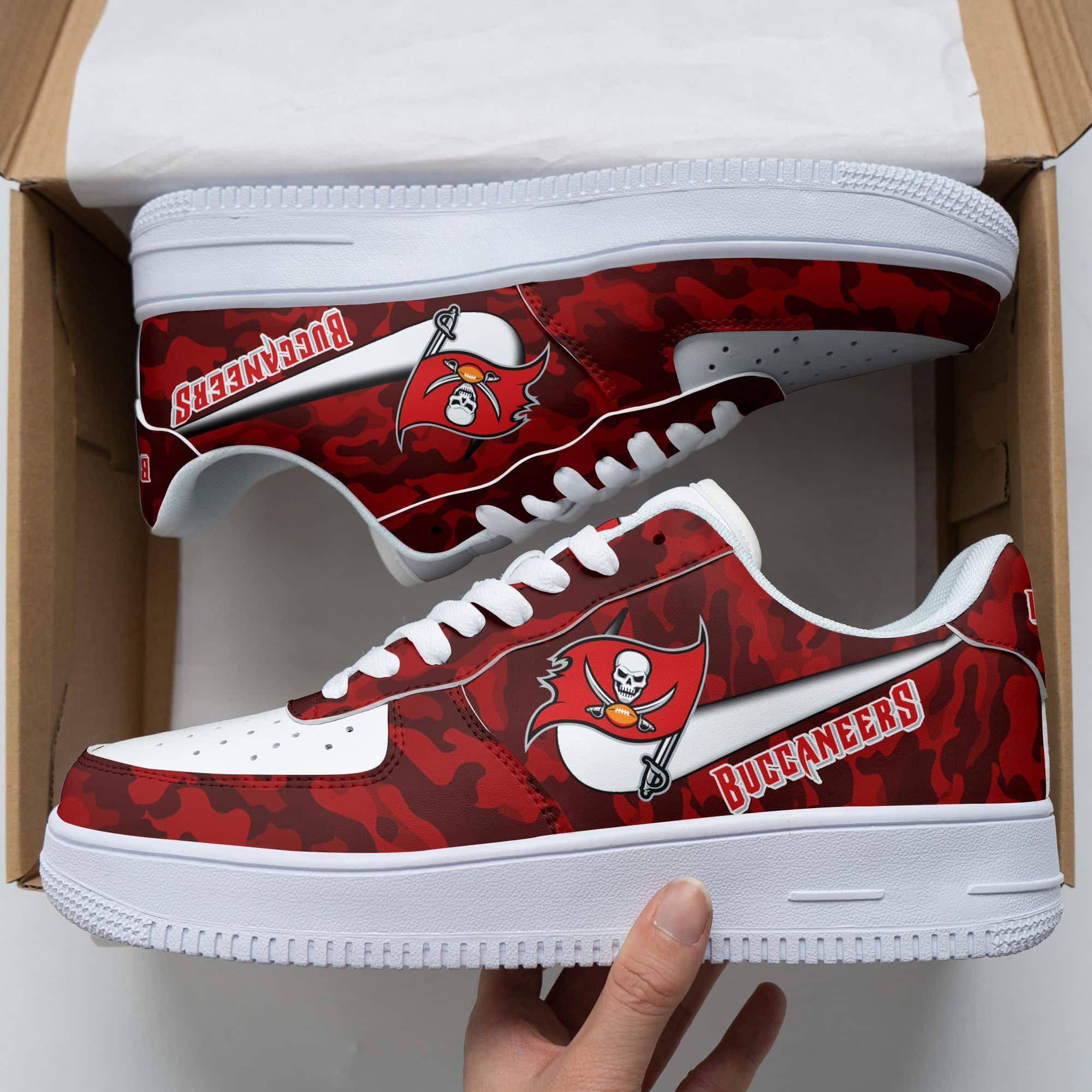 NFL Tampa Bay Buccaneers Air Force Shoes Nicegift AFSB9H7