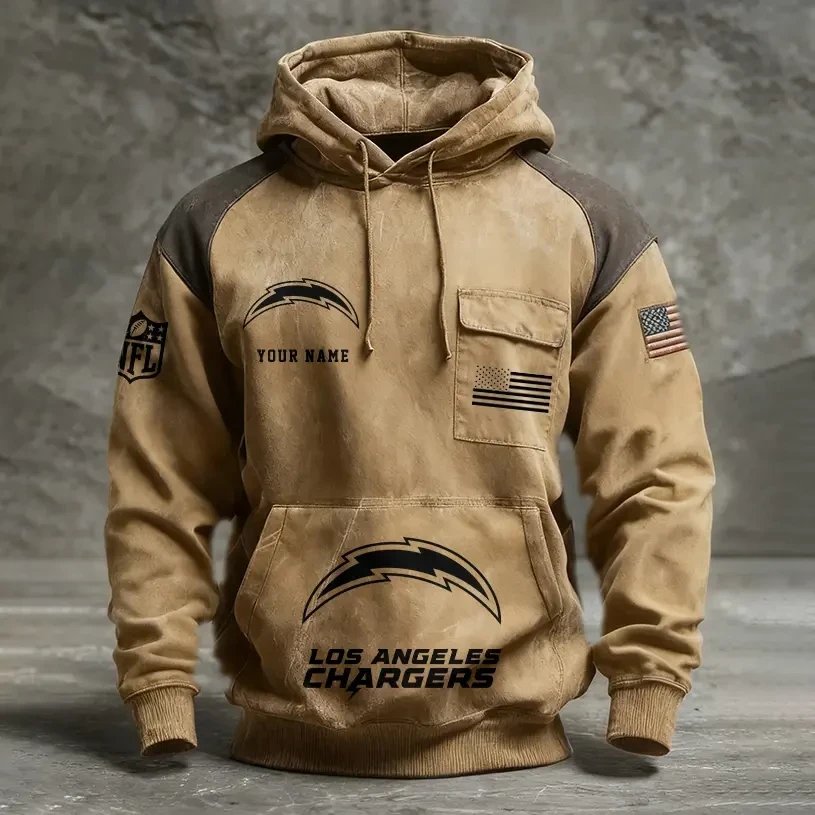Los Angeles Chargers Vintage Outlander Rustic Hoodie SPTVORH018
