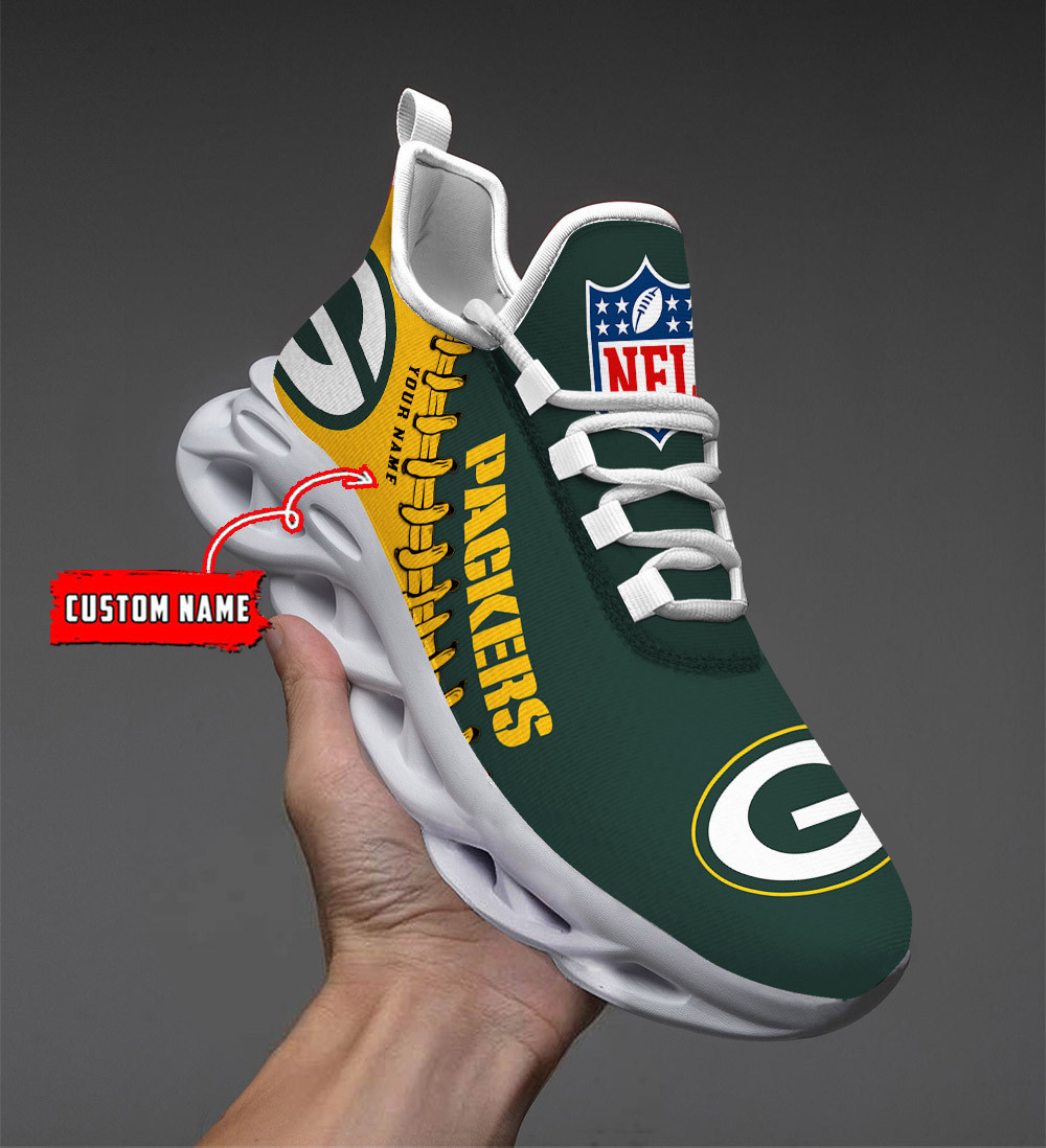 NFL Green Bay Packers (Your Name) Max Soul Shoes Nicegift MSSR0N8