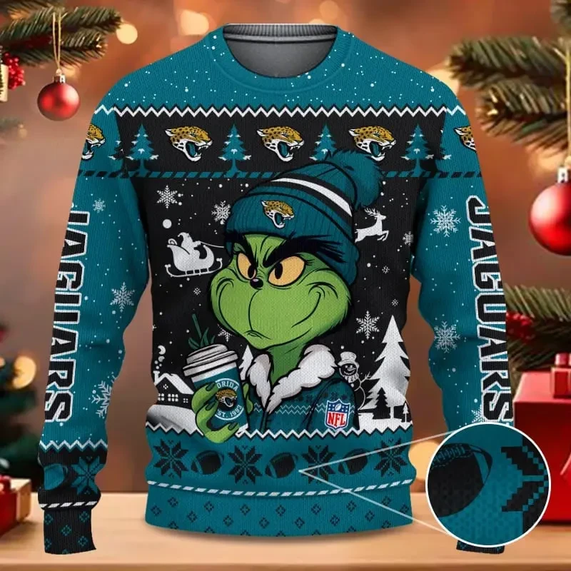 SPTBGSWT359-Jacksonville Jaguars Christmas Woolen Sweater