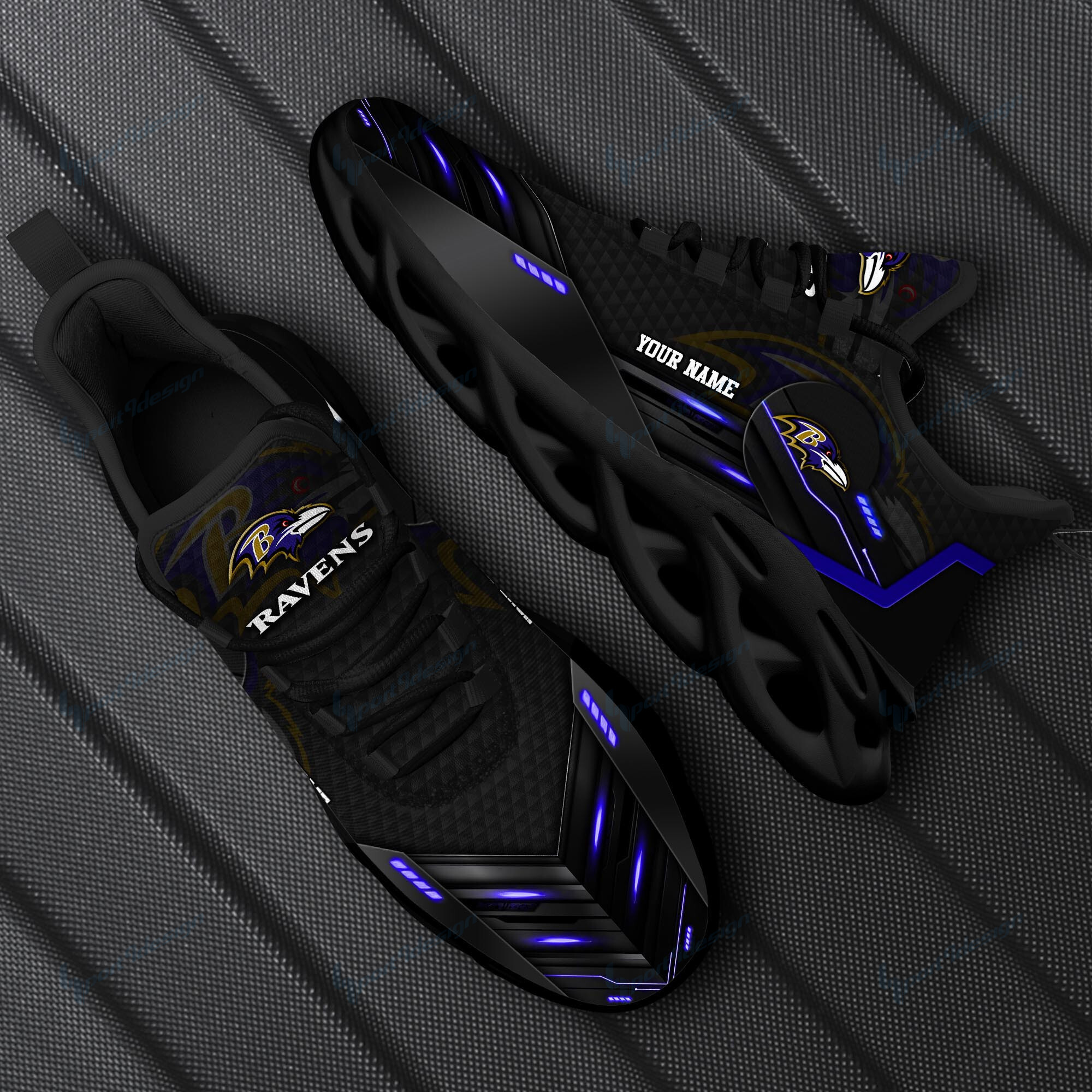Baltimore Ravens Personalized Yezy Running Sneakers SPD227