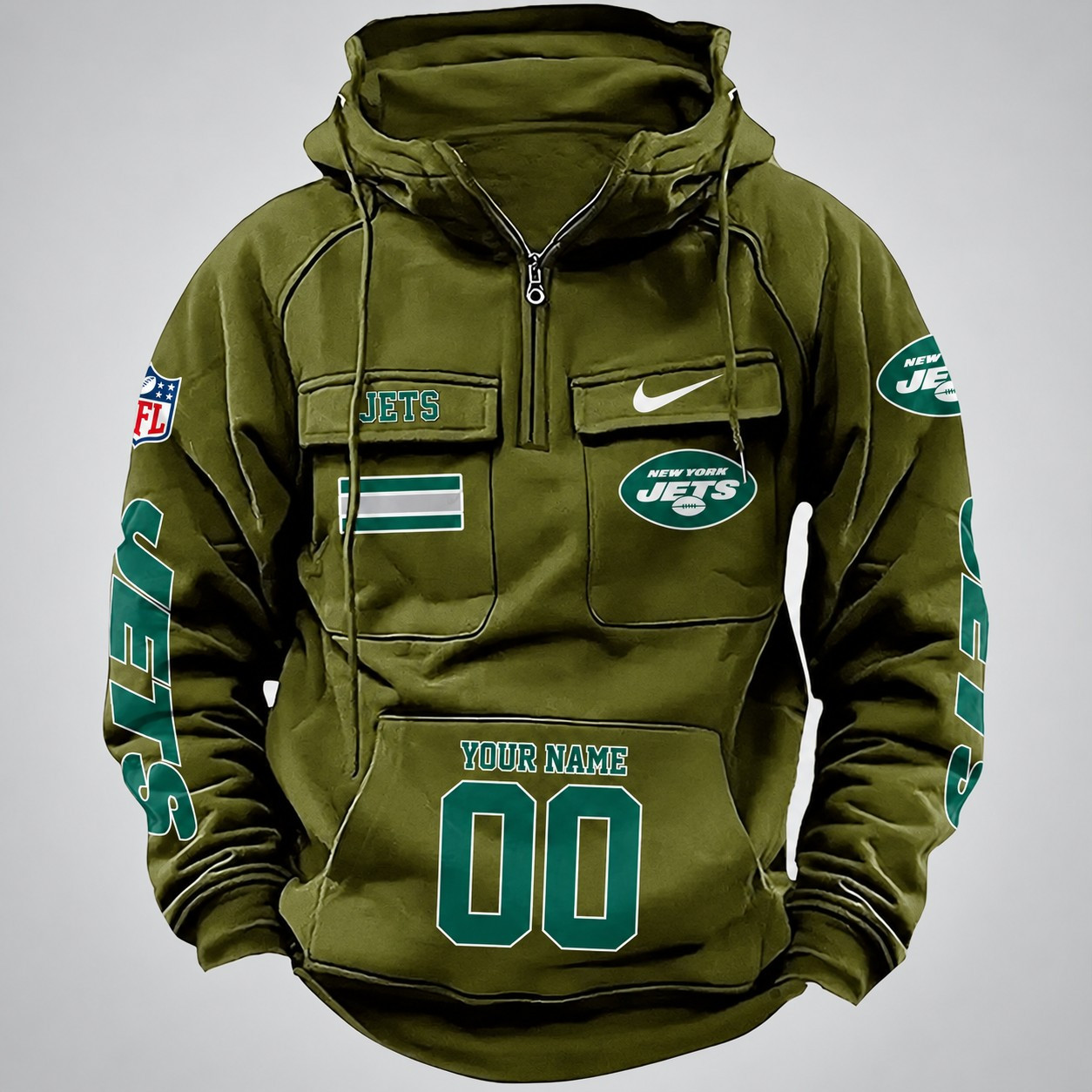 New York Jets Vintage Men Hoodie DV2 AZVMHD404