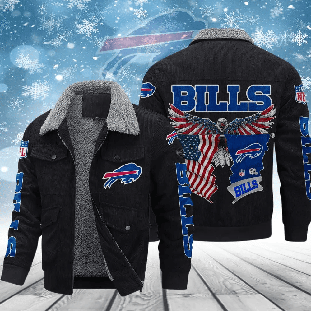 Buffalo Bills VITCJ077 Men’s Thickened Corduroy Jacket