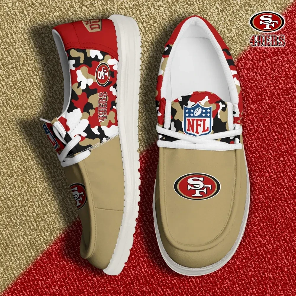 San Francisco 49ers Canvas Loafer Shoes