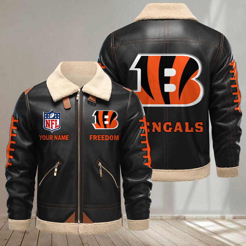 Cincinnati Bengals DMLK1134 Leather Jacket – Premium & Ultra-Thick Leather Jacket
