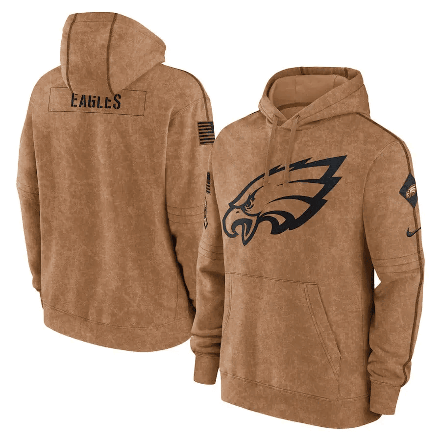 Philadelphia Eagles Men's Sideline Pullover Hoodie AZMSPHD026